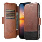 For iPhone 16 Suteni Q06 2-in-1 Multi-function Detachable Wallet MagSafe Phone Case(Brown) - 2