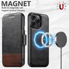 For iPhone 15 Suteni Q06 2-in-1 Multi-function Detachable Wallet MagSafe Phone Case(Black) - 3