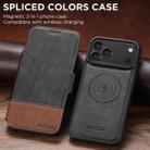 For iPhone 17 Pro Max Suteni Q06 2-in-1 Multi-function Detachable Wallet MagSafe Phone Case(Black) - 2