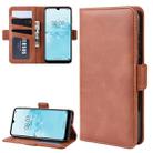 Dual-side Magnetic Buckle Horizontal Flip Leather Case for Huawei Y5 2019, with Holder & Card Slots & Wallet & Photo Frame(Brown) - 1