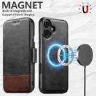 For iPhone 17 Suteni Q06 2-in-1 Multi-function Detachable Wallet MagSafe Phone Case(Black) - 2