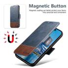 For iPhone 17 Suteni Q06 2-in-1 Multi-function Detachable Wallet MagSafe Phone Case(Blue) - 3