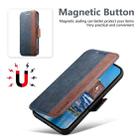 For iPhone 16 Plus Suteni Q07 2-in-1 Multi-function Detachable Wallet MagSafe Phone Case(Blue) - 3