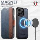 For iPhone 13 Pro Max Suteni Q07 2-in-1 Multi-function Detachable Wallet MagSafe Phone Case(Blue) - 3