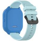 For Verizon Gizmo Watch 3 Kids Watch Textured Silicone 20mm Watch Band(Light Blue) - 2