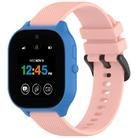 For Verizon Gizmo Watch 3 Kids Watch Textured Silicone 20mm Watch Band(Light pink) - 1