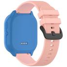 For Verizon Gizmo Watch 3 Kids Watch Textured Silicone 20mm Watch Band(Light pink) - 2