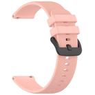 For Verizon Gizmo Watch 3 Kids Watch Textured Silicone 20mm Watch Band(Light pink) - 3