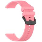 For Verizon Gizmo Watch 3 Kids Watch Textured Silicone 20mm Watch Band(Peach Pink) - 3
