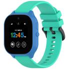 For Verizon Gizmo Watch 3 Kids Watch Textured Silicone 20mm Watch Band(Aqua Duck Green) - 1