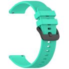 For Verizon Gizmo Watch 3 Kids Watch Textured Silicone 20mm Watch Band(Aqua Duck Green) - 3