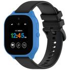 For Verizon Gizmo Watch 3 Kids Watch Textured Silicone 20mm Watch Band(Black) - 1