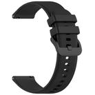 For Verizon Gizmo Watch 3 Kids Watch Textured Silicone 20mm Watch Band(Black) - 3