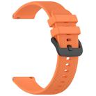 For Verizon Gizmo Watch 3 Kids Watch Textured Silicone 20mm Watch Band(Orange) - 3