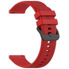 For Verizon Gizmo Watch 3 Kids Watch Textured Silicone 20mm Watch Band(Red) - 3
