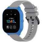 For Verizon Gizmo Watch 3 Kids Watch Textured Silicone 20mm Watch Band(Morning Mist Gray) - 1