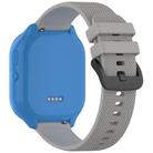 For Verizon Gizmo Watch 3 Kids Watch Textured Silicone 20mm Watch Band(Morning Mist Gray) - 2