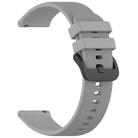 For Verizon Gizmo Watch 3 Kids Watch Textured Silicone 20mm Watch Band(Morning Mist Gray) - 3