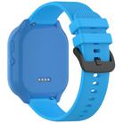 For Verizon Gizmo Watch 3 Kids Watch Textured Silicone 20mm Watch Band(Blue) - 2