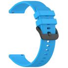 For Verizon Gizmo Watch 3 Kids Watch Textured Silicone 20mm Watch Band(Blue) - 3