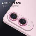For Samsung Galaxy S25 Edge 5G NORTHJO 1 Set Camera Lens Protector Glitter Metal Ring Film(Pink) - 3