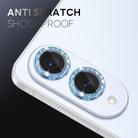 For Samsung Galaxy S25 Edge 5G NORTHJO 1 Set Camera Lens Protector Glitter Metal Ring Film(Blue) - 3