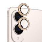 For Samsung Galaxy S25 Edge 5G NORTHJO 1 Set Camera Lens Protector Glitter Metal Ring Film(Gold) - 2