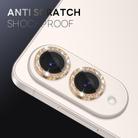 For Samsung Galaxy S25 Edge 5G NORTHJO 1 Set Camera Lens Protector Glitter Metal Ring Film(Gold) - 3