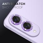For Samsung Galaxy S25 Edge 5G NORTHJO 1 Set Camera Lens Protector Glitter Metal Ring Film(Purple) - 3
