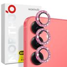 For Samsung Galaxy S25 5G NORTHJO 1 Set Camera Lens Protector Glitter Metal Ring Film(Pink) - 1