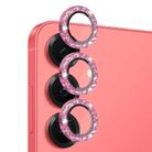 For Samsung Galaxy S25 5G NORTHJO 1 Set Camera Lens Protector Glitter Metal Ring Film(Pink) - 2