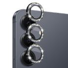 For Samsung Galaxy S25 5G NORTHJO 1 Set Camera Lens Protector Glitter Metal Ring Film(Black) - 2