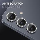 For Samsung Galaxy S25 5G NORTHJO 1 Set Camera Lens Protector Glitter Metal Ring Film(Black) - 3