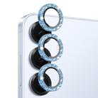 For Samsung Galaxy S25 5G NORTHJO 1 Set Camera Lens Protector Glitter Metal Ring Film(Blue) - 2