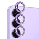 For Samsung Galaxy S25 5G NORTHJO 1 Set Camera Lens Protector Glitter Metal Ring Film(Purple) - 2