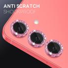 For Samsung Galaxy S25+ 5G NORTHJO 1 Set Camera Lens Protector Glitter Metal Ring Film(Pink) - 3
