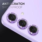 For Samsung Galaxy S25+ 5G NORTHJO 1 Set Camera Lens Protector Glitter Metal Ring Film(Purple) - 3