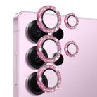 For Samsung Galaxy S25 Ultra 5G NORTHJO 1 Set Camera Lens Protector Glitter Metal Ring Film(Pink) - 2