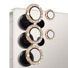 For Samsung Galaxy S25 Ultra 5G NORTHJO 1 Set Camera Lens Protector Glitter Metal Ring Film(Gold) - 2