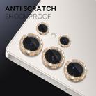 For Samsung Galaxy S25 Ultra 5G NORTHJO 1 Set Camera Lens Protector Glitter Metal Ring Film(Gold) - 3