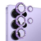 For Samsung Galaxy S25 Ultra 5G NORTHJO 1 Set Camera Lens Protector Glitter Metal Ring Film(Purple) - 2