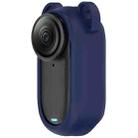 For Insta 360 Go 3S / Go 3  Solid Color Silicone Protective Case(Dark Blue) - 1