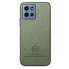 For Motorola Moto G 2025 5G Twill Fabric Leather Skin Back Phone Case(Green) - 2