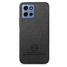 For Motorola Moto G 2025 5G Twill Fabric Leather Skin Back Phone Case(Black) - 2