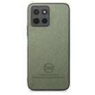 For Motorola Moto G15 Twill Fabric Leather Skin Back Phone Case(Green) - 2