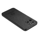 For Motorola Moto G15 Twill Fabric Leather Skin Back Phone Case(Black) - 3