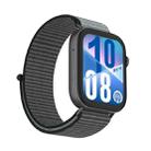 For Huawei Watch Fit 4Pro Watch Case Integrated Nylon Loop Watch Band(Steel Gray) - 1