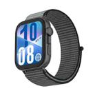 For Huawei Watch Fit 4Pro Watch Case Integrated Nylon Loop Watch Band(Steel Gray) - 2