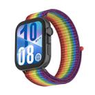 For Huawei Watch Fit 4Pro Watch Case Integrated Nylon Loop Watch Band(Iridescence) - 2