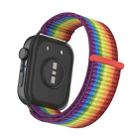 For Huawei Watch Fit 4Pro Watch Case Integrated Nylon Loop Watch Band(Iridescence) - 3